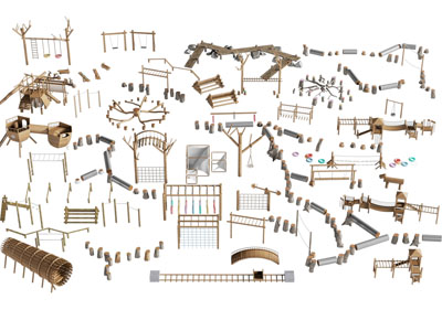 现代儿童游乐设备 木质户外器材 户外拓展运动器材3d模型 现代儿童游乐设备 木质户外器材 户外拓展运动器材