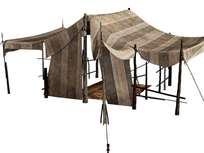 现代复古老式中世纪帐篷