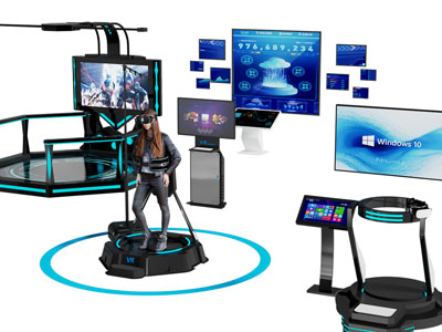 现代VR设备 游戏机 半高步行仪 游乐设备3d模型 现代VR设备 游戏机 半高步行仪 游乐设备