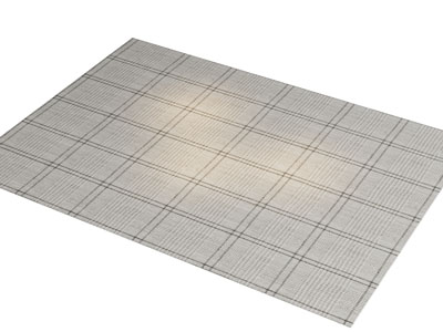 现代长方形地毯3d模型 现代长方形地毯