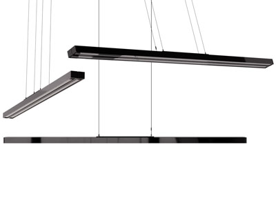 现代一字型吊灯3d模型 现代一字型吊灯