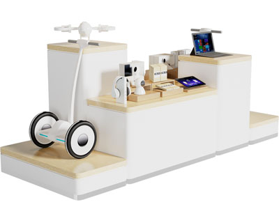 现代电子产品展台 展柜 摆台