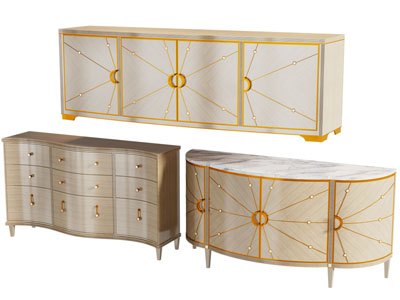 现代轻奢玄关柜 边柜3d模型 现代轻奢玄关柜 边柜