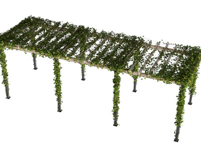 现代廊架 花架 亭子