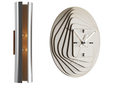 现代钟表 墙饰挂件3d模型 现代钟表 墙饰挂件