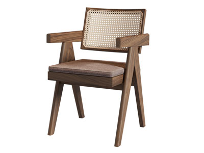 侘寂风休闲椅子 餐椅