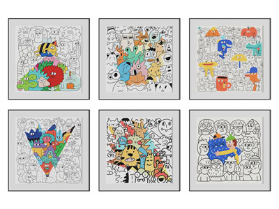 现代卡通装饰挂画3d模型 现代卡通装饰挂画