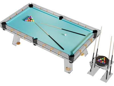 现代亚克力台球桌 台球杆 体育设备
