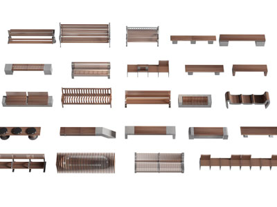 现代户外公共椅子 长凳子