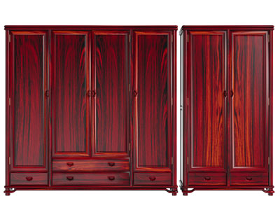 现代红木衣柜3d模型 现代红木衣柜