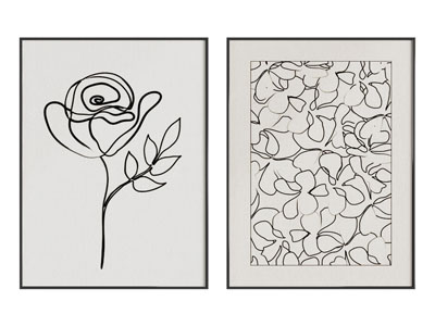 现代黑白装饰挂画3d模型 现代黑白装饰挂画