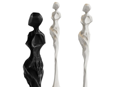 现代抽象人物雕塑雕刻 摆件组合3d模型 现代抽象人物雕塑雕刻 摆件组合