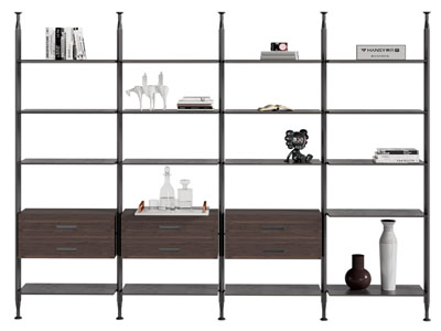 现代开放式装饰柜