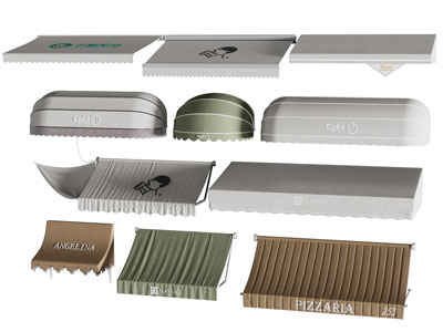 现代雨搭 遮阳棚