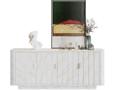 现代轻奢玄关柜 边柜3d模型 现代轻奢玄关柜 边柜