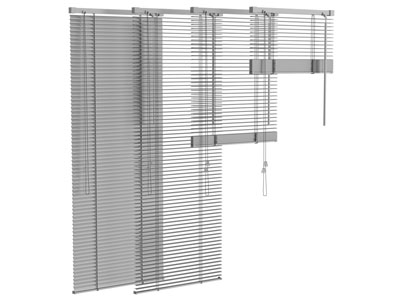 现代百叶窗帘 挂帘 卷帘 竹帘3d模型 现代百叶窗帘 挂帘 卷帘 竹帘