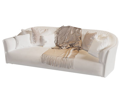 现代奶油风多人沙发3d模型 现代奶油风多人沙发