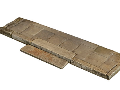 现代铺石路 道路 石头台阶