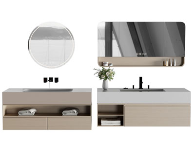 现代洗手台 镜柜 浴室柜