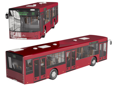 现代巴士 客车 公交车