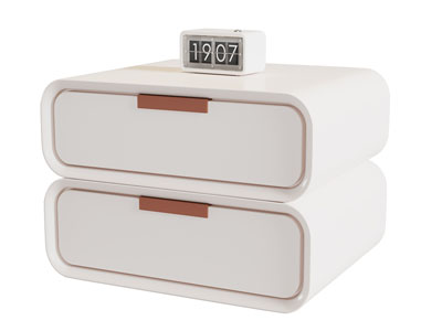 现代奶油风床头柜