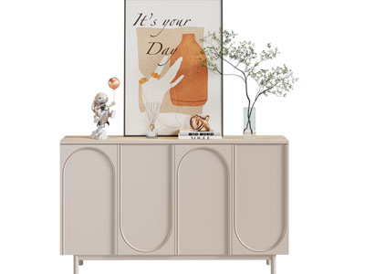 现代玄关柜 边柜3d模型 现代玄关柜 边柜