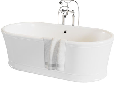 欧式椭圆形浴缸浴盆 水龙头