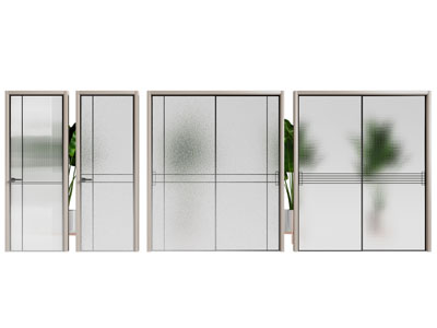 现代玻璃推拉门 平开门 房门