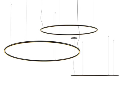 现代圆环吊灯3d模型 现代圆环吊灯