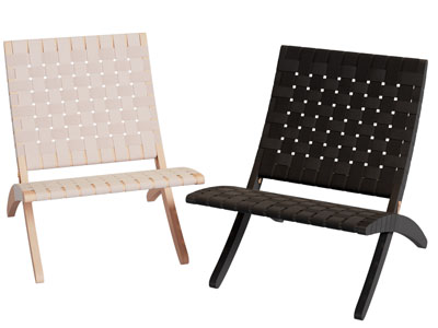 现代编织休闲椅子