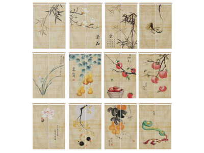 新中式装饰挂画3d模型 新中式装饰挂画