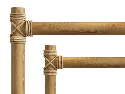 现代绳索大梁柱子支撑3d模型 现代绳索大梁柱子支撑