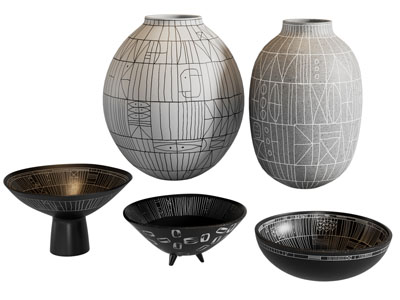 现代陶艺器皿 摆件组合3d模型 现代陶艺器皿 摆件组合