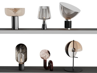 现代台灯3d模型 现代台灯