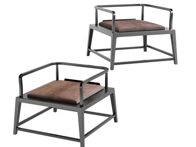 新中式休闲椅子 扶手椅子