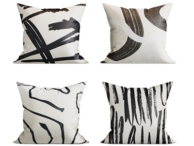 现代方形靠垫抱枕3d模型 现代方形靠垫抱枕