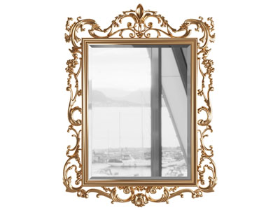 欧式雕花边框的装饰镜子 墙饰挂件3d模型 欧式雕花边框的装饰镜子 墙饰挂件