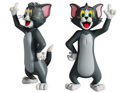 现代卡通猫3d模型 现代卡通猫