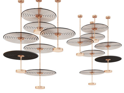 现代轻奢吊灯3d模型 现代轻奢吊灯