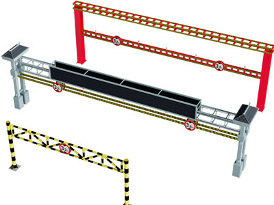 现代道路 涵洞 限高杆