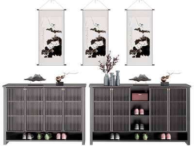 新中式玄关鞋柜