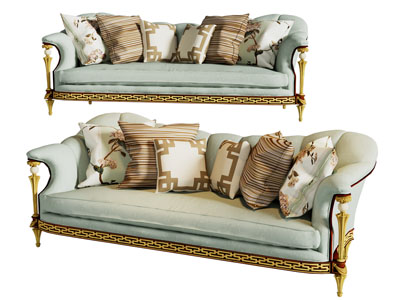 现代轻奢多人沙发3d模型 现代轻奢多人沙发