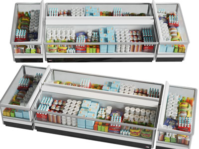 现代冰箱 冷饮柜 冰糕 冰激凌展柜