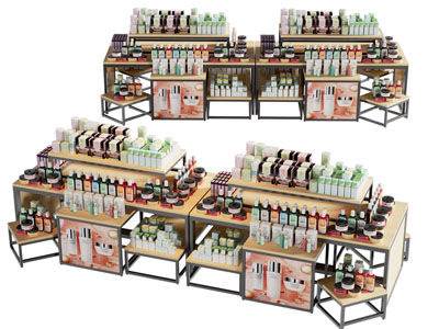 现代化妆品摆台 货架 展柜