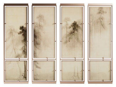 新中式装饰挂画3d模型 新中式装饰挂画