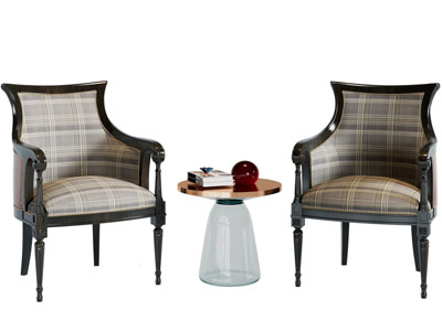 法式休闲椅子 边几