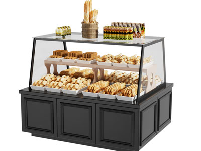 现代面包 饼干 甜点展柜 保鲜柜