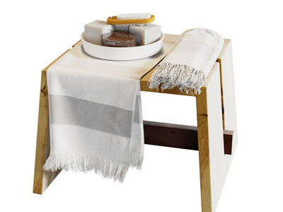 现代浴巾 洗护用品 摆件组合3d模型 现代浴巾 洗护用品 摆件组合