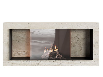 侘寂风壁炉火炉3d模型 侘寂风壁炉火炉