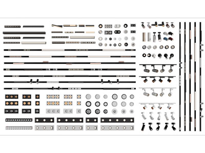 现代轨道磁吸灯 可转向筒灯射灯3d模型 现代轨道磁吸灯 可转向筒灯射灯